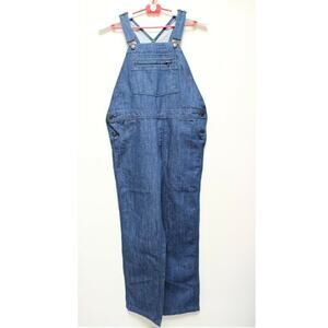 Patagonia Blue Steel Forge Denim Wide Overalls Size Medium